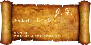 Jockel Hágár névjegykártya